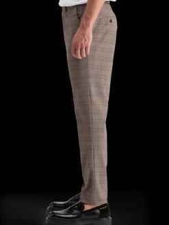 Sale Scotch & Soda IRVING - CLASSIC YARN-DYED CHINO BrownEcruCheck