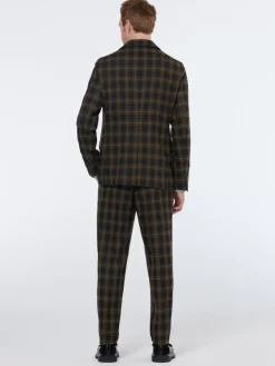 Sale Scotch & Soda Irving - yarn-dyed tailored  check chino GoldenBrownCheck