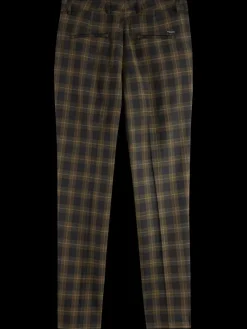 Sale Scotch & Soda Irving - yarn-dyed tailored  check chino GoldenBrownCheck