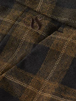 Sale Scotch & Soda Irving - yarn-dyed tailored  check chino GoldenBrownCheck