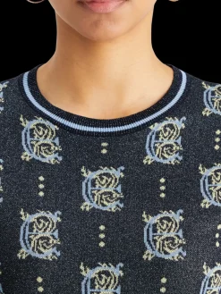 Discount Scotch & Soda Jacquard cropped pullover Night