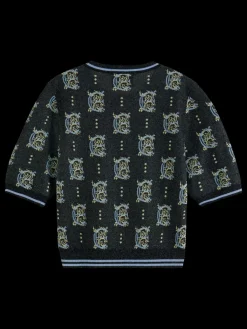 Discount Scotch & Soda Jacquard cropped pullover Night
