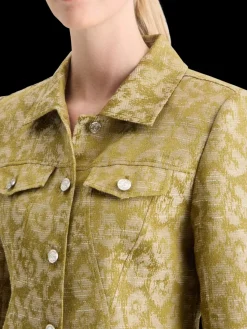 Clearance Scotch & Soda JACQUARD FITTED TRUCKER BLAZER IkatLeopard