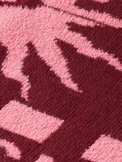 Fashion Scotch & Soda Jacquard knitted spencer Bordeaux