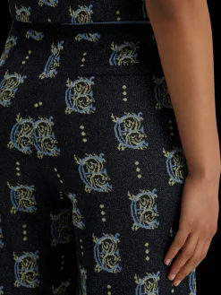 Sale Scotch & Soda Jacquard knitted trousers Night