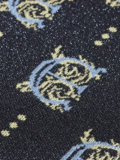 Sale Scotch & Soda Jacquard knitted trousers Night