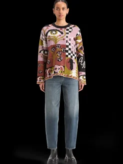 Hot Scotch & Soda JACQUARD OVERSIZED PULLOVER FreeMindJacquard