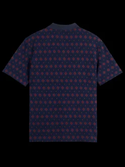 Hot Scotch & Soda Jacquard polo InkBlueJacquard