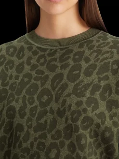 Fashion Scotch & Soda Jacquard relaxed pullover Military