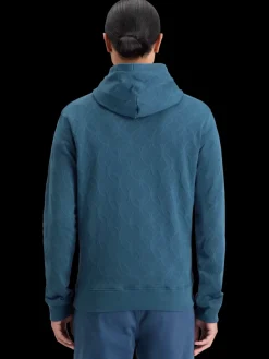 Discount Scotch & Soda JACQUARD TERRY HOODIE HeritageBlue
