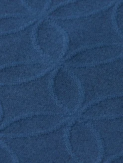 Discount Scotch & Soda JACQUARD TERRY HOODIE HeritageBlue