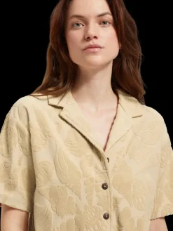 Clearance Scotch & Soda JACQUARD TOWELING CAMP SHIRT