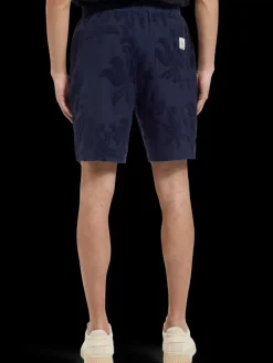 Sale Scotch & Soda Jacquard towelling shorts NavyBlue