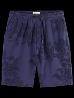 Sale Scotch & Soda Jacquard towelling shorts NavyBlue