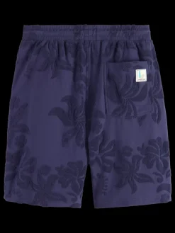 Sale Scotch & Soda Jacquard towelling shorts NavyBlue