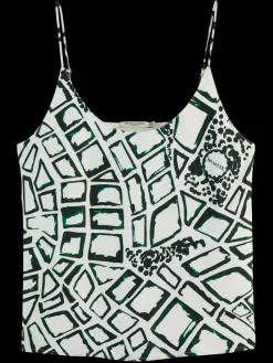 Sale Scotch & Soda Jersey Woven tank