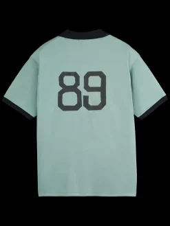 Hot Scotch & Soda JOE JONAS X SCOTCH SODA FOOTBALL JERSEY BayBlue
