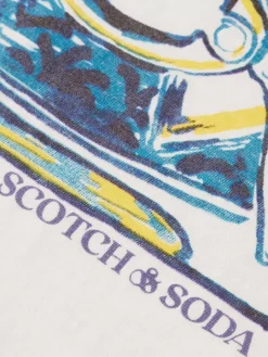 Best Scotch & Soda JOE JONAS X SCOTCH  SODA RINGER T-SHIRT
