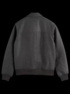 Fashion Scotch & Soda JOE JONAS X SCOTCH SODA SUEDE TUXEDO BLOUSON Anthracite