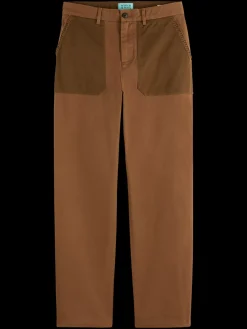 New Scotch & Soda JOE JONAS X SCOTCH SODA STRAIGHT FIT TWILL CHINO Bison