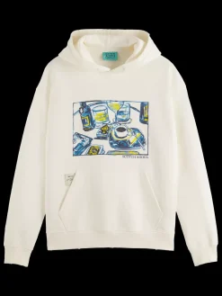 Outlet Scotch & Soda JOE JONAS X SCOTCH SODA WASHED ARTWORK HOODIE