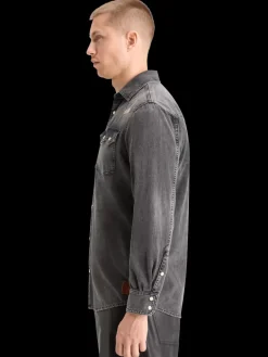 Clearance Scotch & Soda JOE JONAS X SCOTCH SODA WESTERN SHIRT - VINTAGE BLACK VintageBlack