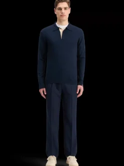 Discount Scotch & Soda KNITTED POLO LONG SLEEVE