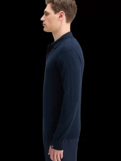 Discount Scotch & Soda KNITTED POLO LONG SLEEVE