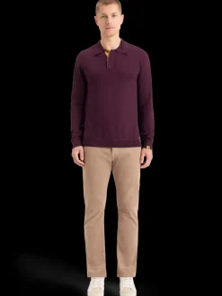 Discount Scotch & Soda KNITTED POLO LONG SLEEVE