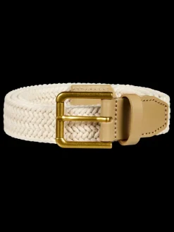 Best Scotch & Soda Leather trimmed canvas cord belt