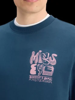 Outlet Scotch & Soda LEFT CHEST ARTWORK SWEATSHIRT