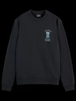 Discount Scotch & Soda Left chest artwork sweatshirt