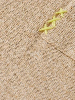 Outlet Scotch & Soda Linen cotton blend crew neck