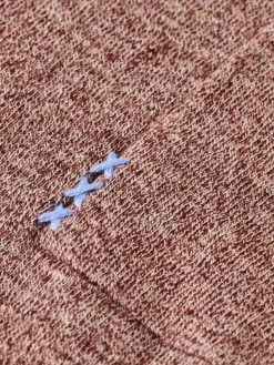 Outlet Scotch & Soda Linen cotton blend crew neck