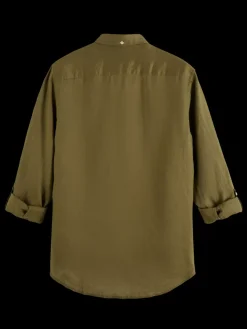 Hot Scotch & Soda Linen shirt with roll-up