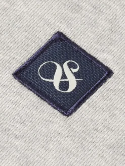Outlet Scotch & Soda logo badge zip-through hoodie