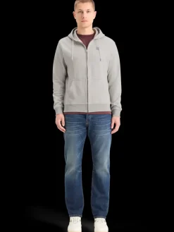 Online Scotch & Soda LOGO BADGE ZIP-THROUGH HOODIE