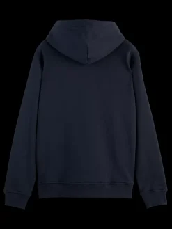 Online Scotch & Soda LOGO BADGE ZIP-THROUGH HOODIE