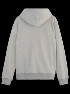 Online Scotch & Soda LOGO BADGE ZIP-THROUGH HOODIE
