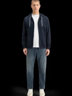 Online Scotch & Soda LOGO BADGE ZIP-THROUGH HOODIE