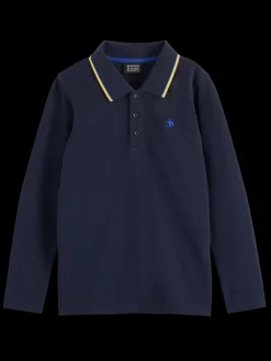Fashion Scotch & Soda LONG-SLEEVED POLO WITH TIPPING
