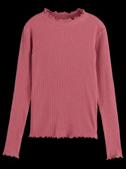 Hot Scotch & Soda LONG-SLEEVED RIBBED T-SHIRT