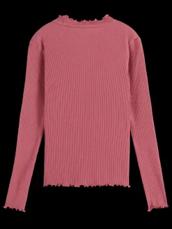 Hot Scotch & Soda LONG-SLEEVED RIBBED T-SHIRT