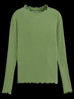 Hot Scotch & Soda LONG-SLEEVED RIBBED T-SHIRT