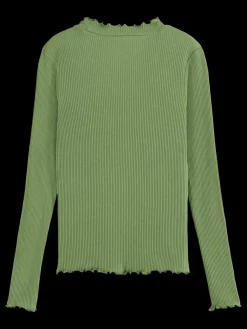 Hot Scotch & Soda LONG-SLEEVED RIBBED T-SHIRT