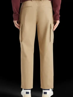 Discount Scotch & Soda Loose tapered cotton-twill cargo pant DesertSand
