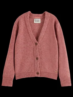 Outlet Scotch & Soda LUREX CARDIGAN ReunionRose