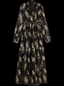 Clearance Scotch & Soda LUREX FIL COUPE MAXI DRESS MysticSkyLurex