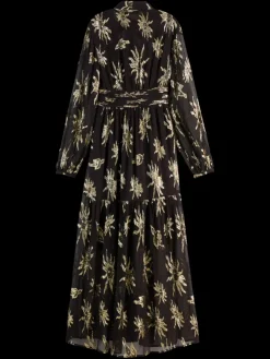Clearance Scotch & Soda LUREX FIL COUPE MAXI DRESS MysticSkyLurex