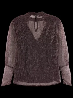 New Scotch & Soda LUREX HIGH NECK TOP Berry